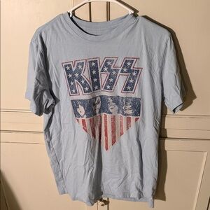 Kiss Light Blue Graphic Tee